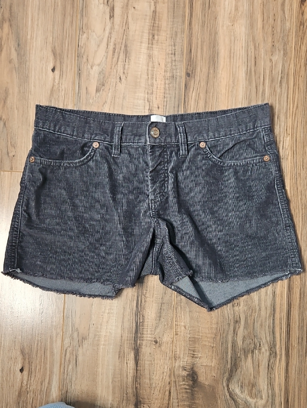 Gap Women's Gray Corduroy Cutoff Shorts 6